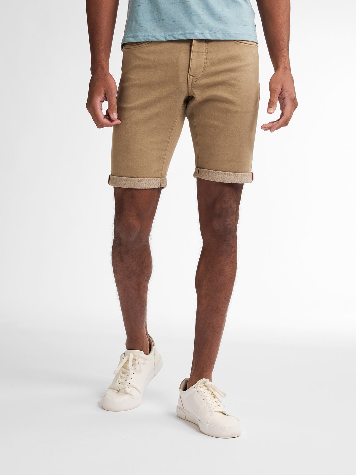 Petrol Industries Men Shorts Denim Slim Fit Light Tan