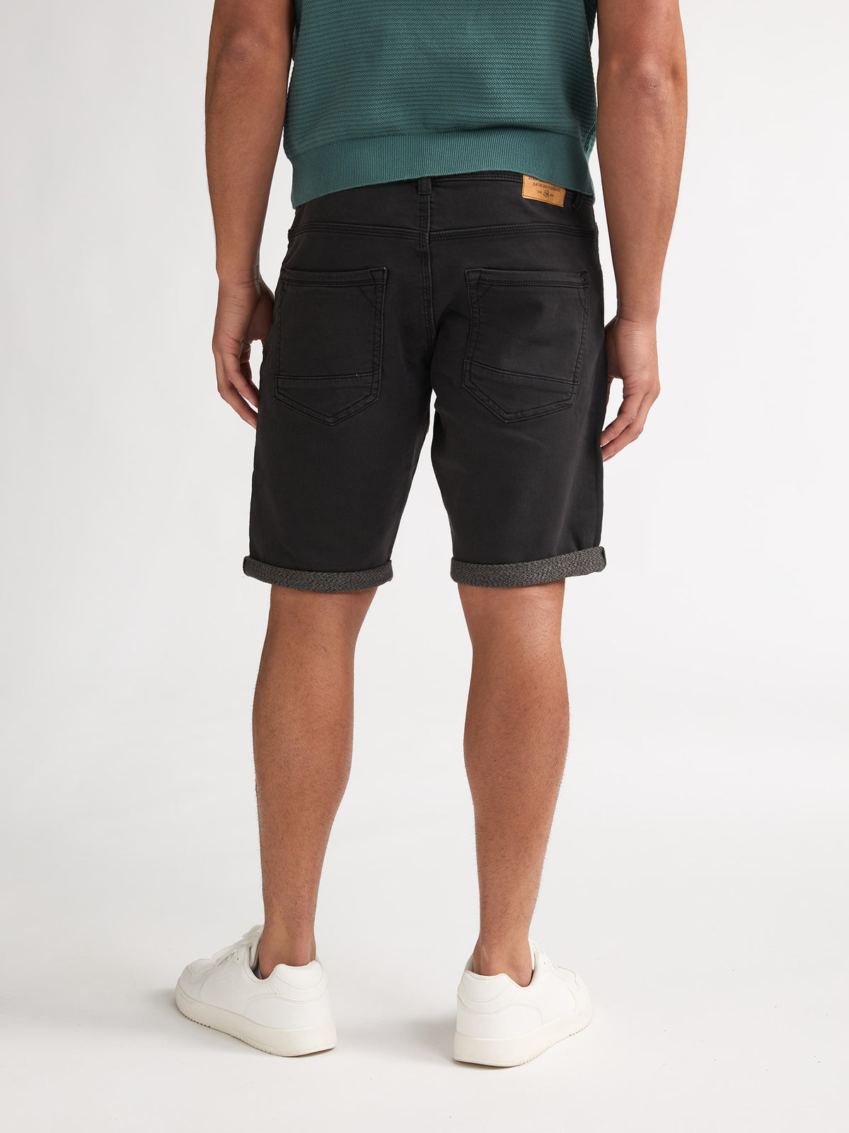 Petrol Industries Men Shorts Denim Slim Fit Black