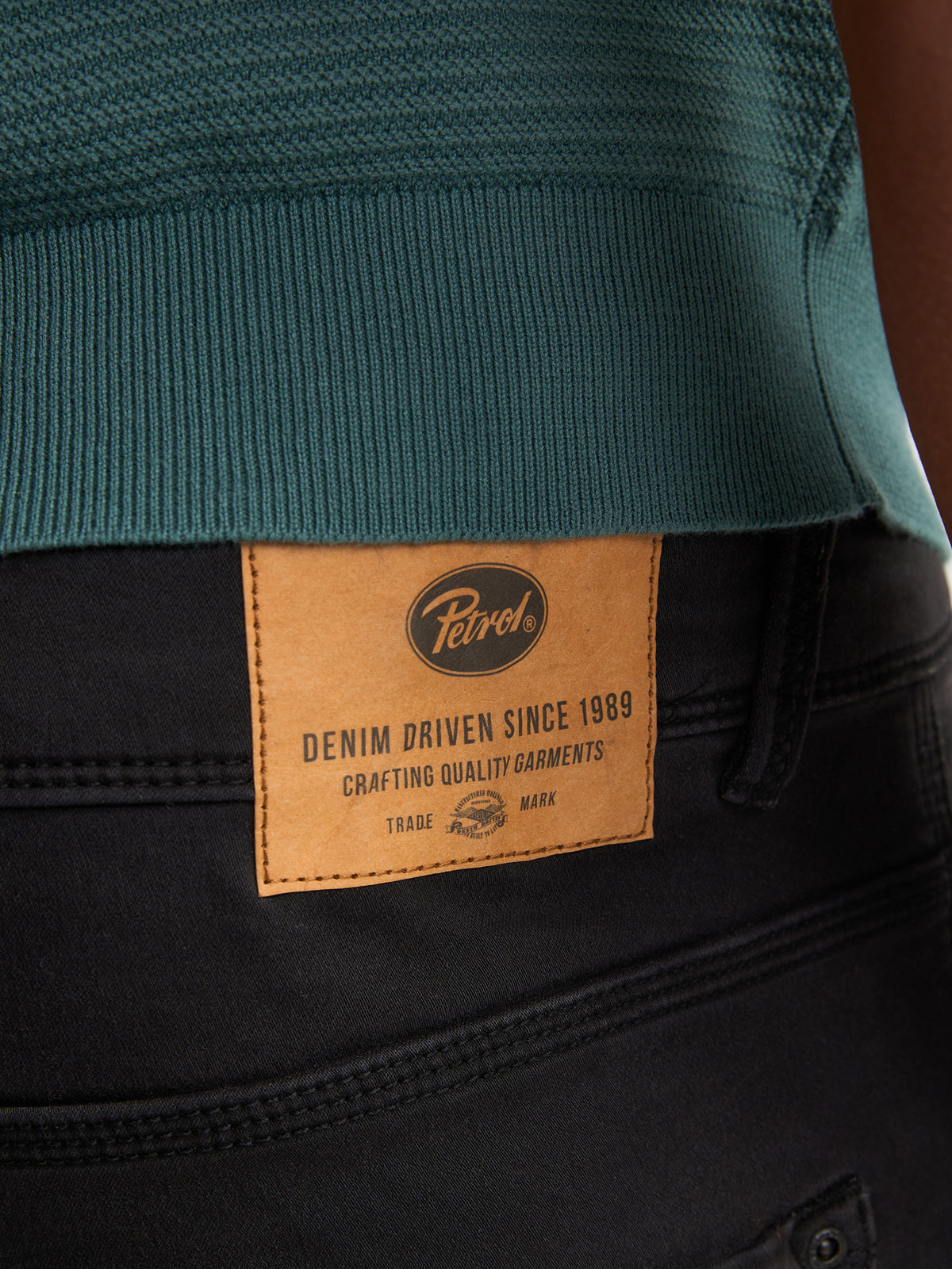 Petrol Industries Men Shorts Denim Slim Fit Black