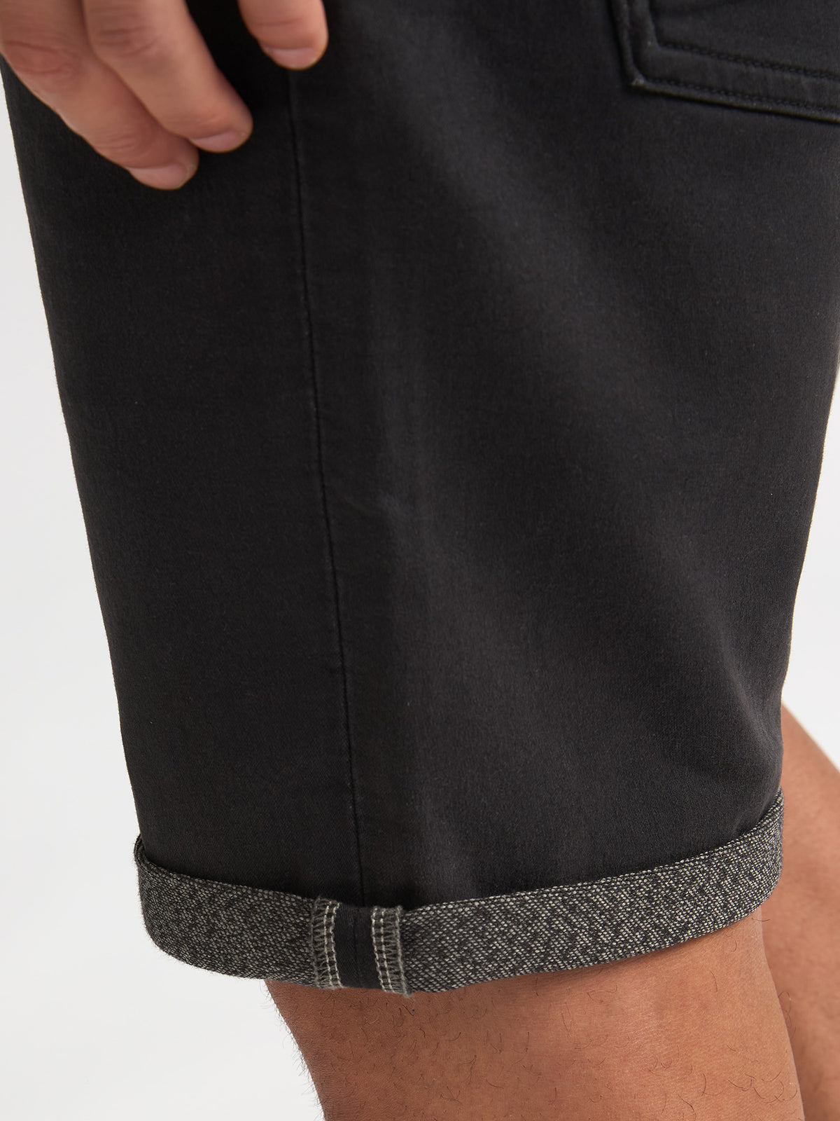 Petrol Industries Men Shorts Denim Slim Fit Black