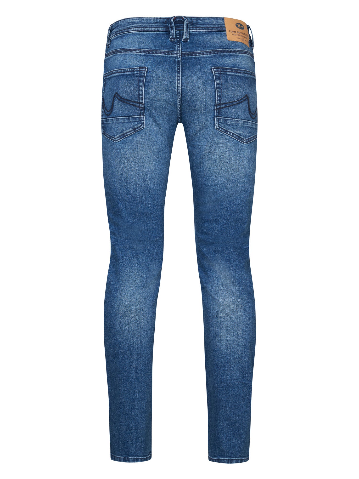 Petrol fashion blue jeans