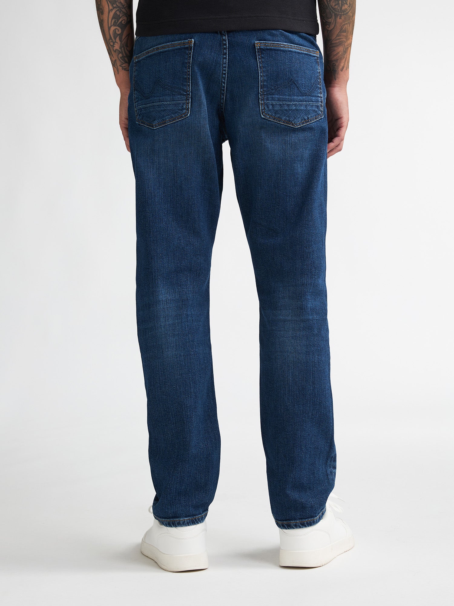 Worn blue