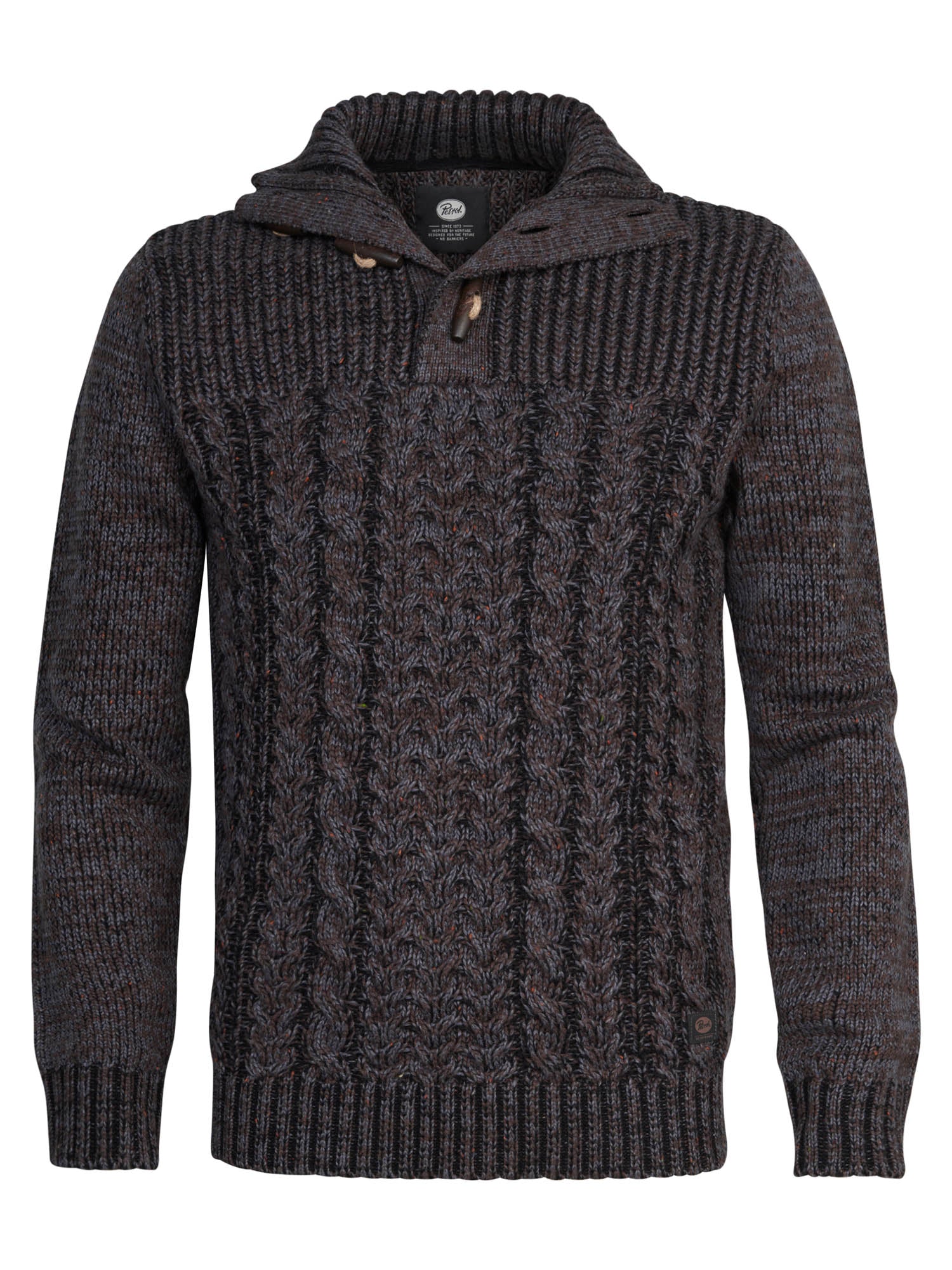 Beige FRED PERRY Trui WAFFLE STITCH CREW NECK JUMPER