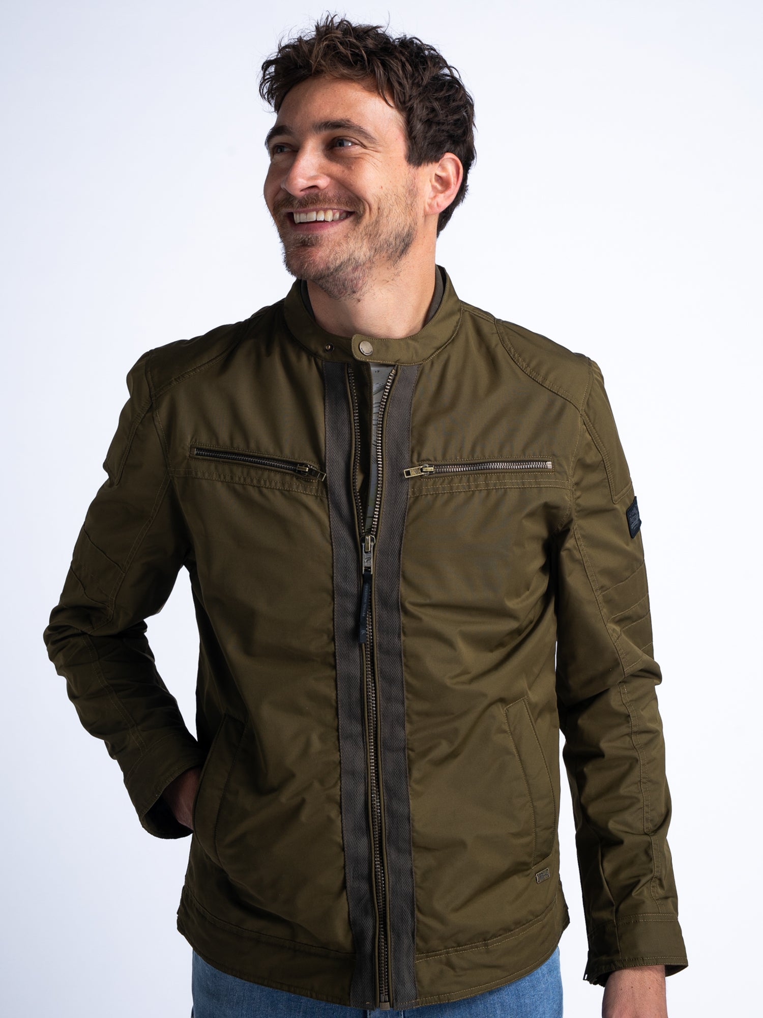 Twill Jacke Petrol Industries Twill Jas Breezify